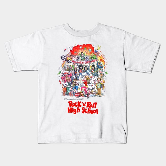 Rock 'n' Roll High School Kids T-Shirt by Pop Fan Shop